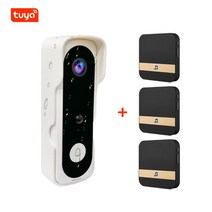 Mini 2.0MP Tuya APP Doorbell Camera WIFI Security CCTV Wireless 1080P Smart Home Video Intercom IR N, 07 V20S-W-3in