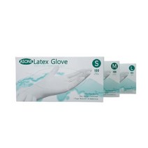 애즈원 파우더프리 라텍스장갑 100매/팩, 소(S), 1개