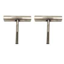 작살총 작살고무줄 해루질 바다 작살 촉 고무줄 탐침봉 T자형 고무 스피어건 스피어피싱 위시본 도구, 2 조각