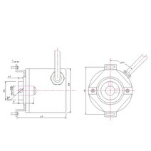 38mm 산업용 증분 광전 엔코더 100/200/360/400/600/1000/1024/2000/2500 펄스 중공 축 로터리, 04 400PPR_04 ABZ NPN