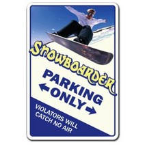 SignMission Snowboarder Decal Winter White Cold Skiing Skating Snowmobile Snowboarding | Indoor/Outd, 1
