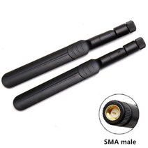2pcs wifi 안테나 2.4g 5.8g 듀얼 밴드 옴니 안테나 5g 라우터 안테나 rp sma 남성 커넥터 8dbi wi-fi 무선 신호 부스터, 2pcs SMA 남성
