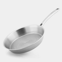 [세신퀸센스]샤이니 통3중 스텐레스 엠보 오일로드 후라이팬 28cm, 1개
