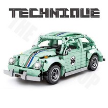 하이테크 MOC 스포츠 레이싱 카 8411 폭스 바겐 비틀 모델 10252 빌딩 블록 교육용, 01 8411 PAPER MANUAL