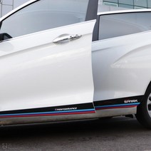 [JS AUTOMOTIVE] 쉐보레 더넥스트스파크 도어가니쉬 삼색 튜닝 몰딩 랩핑 엠블럼 데칼스티커 인테리어 악세사리 용품, A타입, 블랙_이탈리아