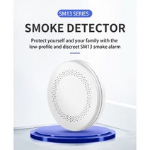 화재 감지기 스마트 홈 연기 AA 배터리 테스트 수상자 와이파이 탐지기, Battery Included