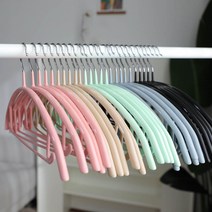 논슬립 어깨뿔 미끄럼 방지 니트 셔츠 자켓 맨투맨 옷걸이 5P, 논슬립옷걸이 - 블랙 5P