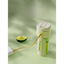 텀블렌더 무선 믹서기 휴대용 미니 스무디 텀블러, 노르딕그린(원버튼진공청소기+분리형빨대)