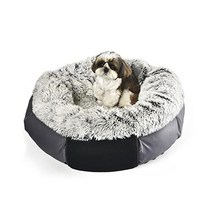 PetMedics 애완동물 의료 진정 정형외과용 푹신한 세탁 강아지 침대 보온 쿨링 폼 베개 스크래치 방지 XL용 방수 가구 대형 중형 소형견 고양이 청소, 도넛 침대