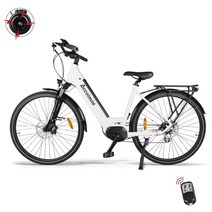 자전거 부품 용품 전기자전거전기 28 인치 도시 250w 남성 여성용 ebike bafang m200 토크 센서 모터 700c 도시형 전자 140km ce 승인, 협력사, 알람이 있는 흰색
