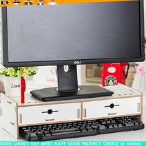 w잇템Qev-586z모니터받침 아디이어 수납함 컴퓨터모니터받침 모니터받침대 모니터거치대 모니터수납_fWr430, 우드