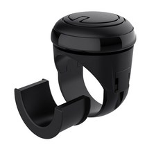 Ursmart 스티어링 휠 스피너 블랙 스티어링 휠 노브 보조 부스터 지원 제어 핸들 볼, 63x50x22mm, 플라스틱