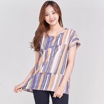 이라인 1412 그린인견 롱티셔츠 바이올렛 (~2XL)