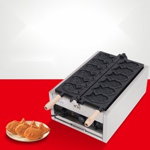 붕어빵 기계 12구 물고기 만들기 창업 팬 붕어 세트 6구 미니 전기 전기 노점 장사 시장, 6홀 전기 가열 베어메탈