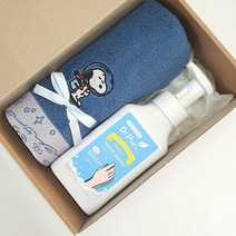 스누피 스페이스 장타올 + 닥터퓨리 핸드워시 세트 답례품 돌잔치이벤트선물 행사선물 선물포장, 12겨울이야기