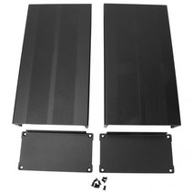 인클로저 전자 DIY 회로 기판 프로젝트 알루미늄 상자 냉각 케이스 55x106x200mm 디코더 컨트롤러 용, Black
