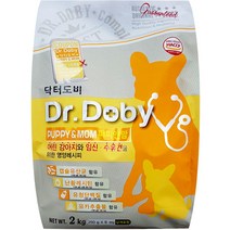 닥터도비 퍼피앤맘 애견사료 2kg x 2 / 유산균함유 유청단백질 뇌기능도움 장건강 변냄새제거 어린강아지와 임신 수유견을 위한 사료