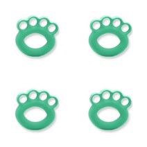 VOLAR 실리콘 손 걸이형 악력기 4P, 파인플라워그린