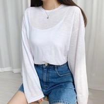[1+1할인] 박시 슬라브 데일리 긴팔티