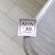 바나나프린트 은색스티커 예쁜스티커제작, 5cm, 첫주문