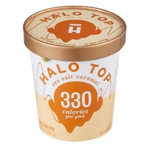 헤일로탑 씨솔트카라멜 아이스크림 (냉동), 3개, 473ml