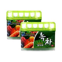 해피룸 냉장고 탈취제 200g 대용량 1+1 냉장고 냄새제거 김치냄새제거 냉장고 탈취 60일지속 대용량 냉장고 냄새지킴이, 녹차