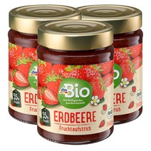 디엠바이오 dmBio Strawberry jam 독일 딸기 스프레드 잼 340g, 3팩