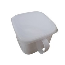 나카야 일본 손잡이 화이트 밀폐용기, 3개입