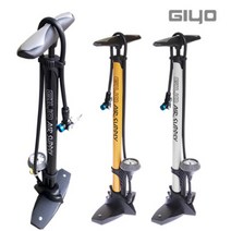 GIYO GF-55PDA DVA 지요펌프 자전거 펌프, 옐로우