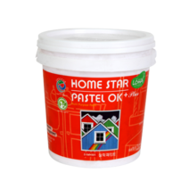 삼화 홈스타파스텔OK플러스 반광 1L 0.4L 친환경 목재 철재 몰딩 방문 페인트하다, 백색
