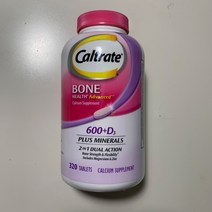 칼트레이트 본 헬스 600 플러스 D3 미네날 320정 태블릿 칼슘 Caltrate Bone Health Advanced, 1병, 320TAB
