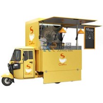 푸드트럭 커피푸드트 전동스쿠터 전기 piaggio ape 식품 트럭 커피 자동 판매기 키오스크 모바일, 없음