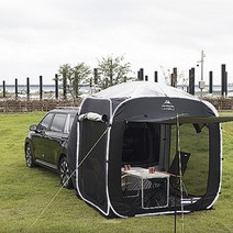 [qm6차박텐트] 메이튼 캠핑 도킹 쉘터 꼬리 레드와일드 QM6 차박 텐트, 5인용, 아이보리