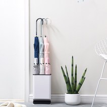 에코벨 정리대 2단우산꽂이 스탠드형/물빠짐 정리함 보관 통, 2단우산꽂이 - 블루