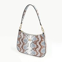 여성 뱀피무늬 숄더 백 가벼운 핸드 가방 폰 수납