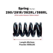 EXA 290 291R 특수 스프링 30.4 × 85mm 및 DNM DV-22 스쿠터 자전거 후면 충격 흡수 장치, 07 85mm-1000LBS