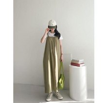 [데일리룩/여친룩/44-77사이즈] 베니밴딩 나시 뷔스티에 루즈핏 오버핏 당일배송 임산부 바캉스 시원한 엄마등원룩 편한 휴양지 비치 20대 여자옷 30대 여름 초록 블랙 롱원피스