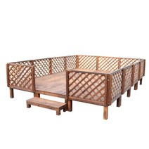 마당평상 캠핑평상 부식방즈 방부목 테라스평상 웨딩 쇼 이동식 무대 발코니 정원평상 빌라 안뜰, 90 x 90 x 54cm 플랫폼, 1