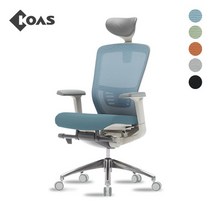 [코아스]에르체 메쉬의자 헤드 (블루) OSCH0800HAA, 등판 오렌지+좌방석 패브릭