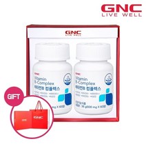 GNC [GNC] 비타민B 컴플렉스 (60정) 30일분 x2병 세트_30428