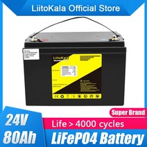 전기이륜차 3륜오토바이 소형전기차 liitokala lifepo4 24v 80ah 70ah 배터리 팩 100a bms 오토바이 태양계 ebike 전원 휠체어 전기 스쿠터, 24v80ah