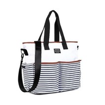 리버랜드 마더스백 리뉴얼 디자이너 토트백 엄마가방 숄더 대용량 3way, 화이트네이비