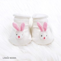 리나스마마 [출산선물] 입체토끼 오가닉 아기양말