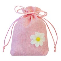 플라워 장식 포장용 컬러 마주머니 10 x 14 cm, 연핑크, 20개