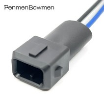 전기장비 2 핀 AMP Tyco EFI 연료 인젝터 커넥터 주니어 전원 미니 타이머 자동 방수 배선 하네스 플매트 카펫 러그, [02] 2P Male, [01] 1 Pc with 15cm 18AWG