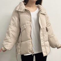 VANANA2 아방핏 빅포켓 큐티 스트링 오버핏 패딩 점퍼 2color
