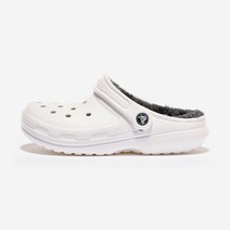 크록스 클래식 라인드 클로그 WHITE 그레이 샌들 슬리퍼 국내매장판