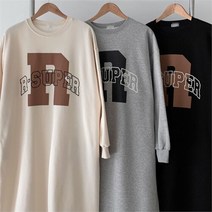 시드마켓 슈퍼 R 기모 원피스 211N611S 빅사이즈 여성의류