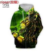 Bob Marley 밥말리 후드 레게 사자 가수 힙합 전설 밥 말리 재미 있은 fashion 3dprint 가을 ​​풀오버 캐주얼 13