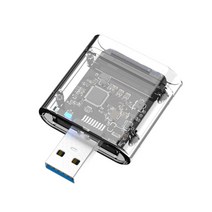 M.2 ~ USB3.0 GE에 대한 M.2 HDD 인클로저에 대한 사례 SATA PCIE의 투명한 M2 SSD
